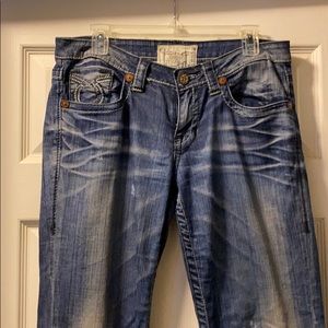Distressed jeans